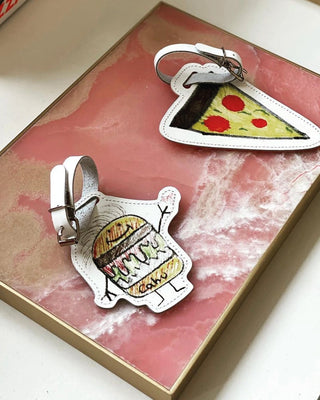 Hamburger Luggage Tag