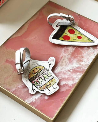 Pizza Luggage Tag