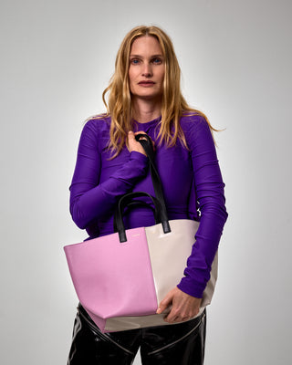 Le Pratique Bimatière - S - Light Pink and Light Grey