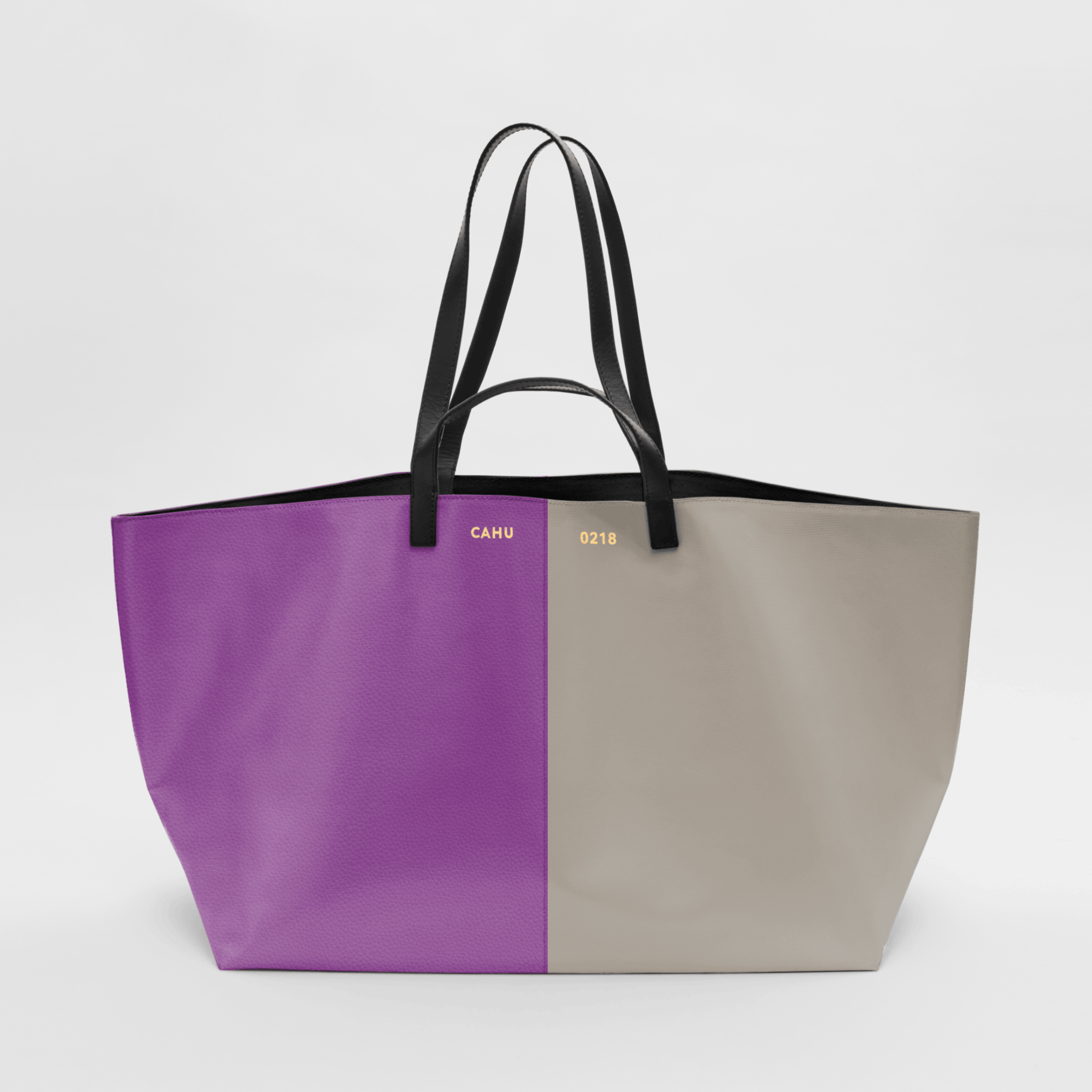 THE PRATIQUE LEATHER - PVC PURPLE / DARK GREY ZIPPED