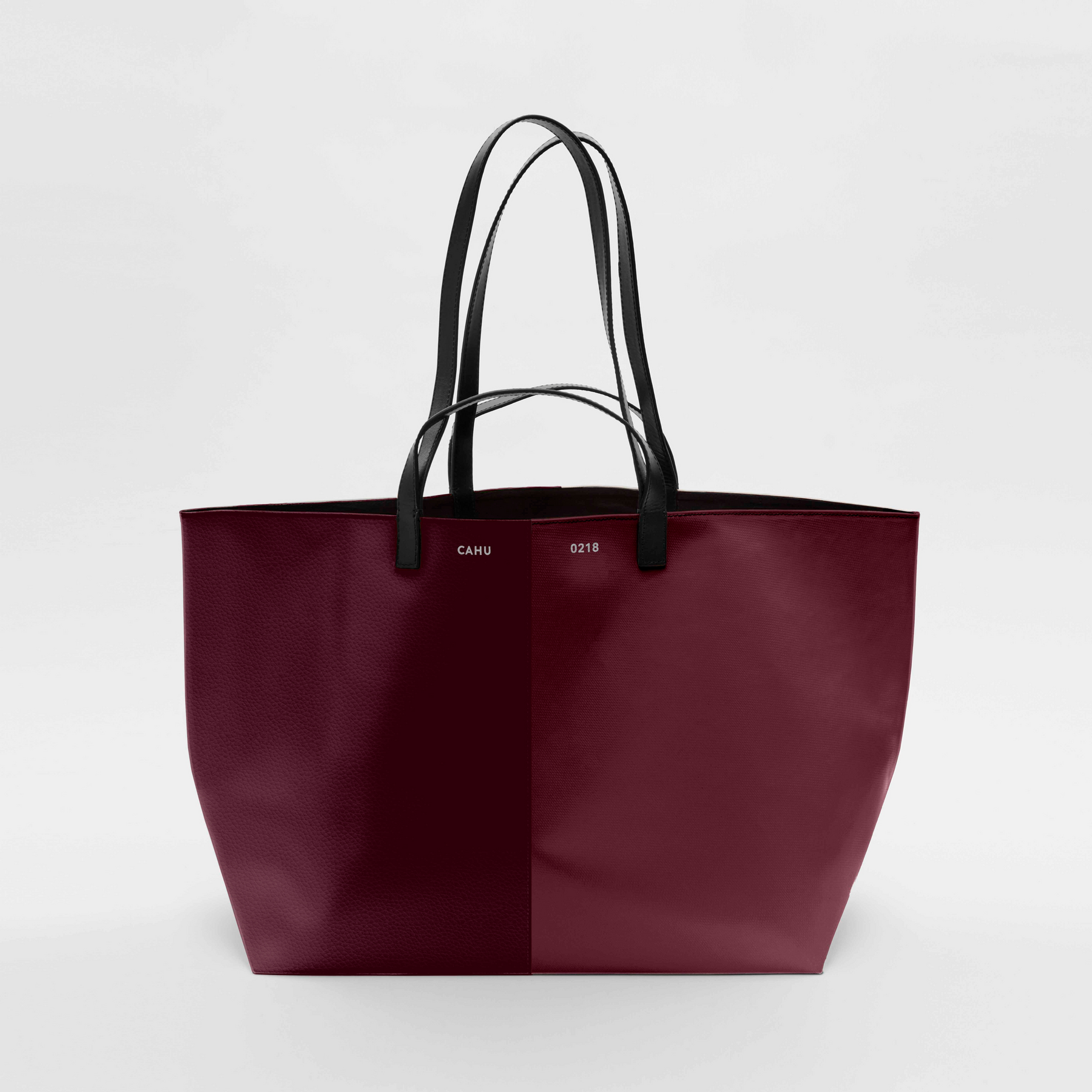 LE PRATIQUE CUIR-PVC BURGUNDY/BURGUNDY