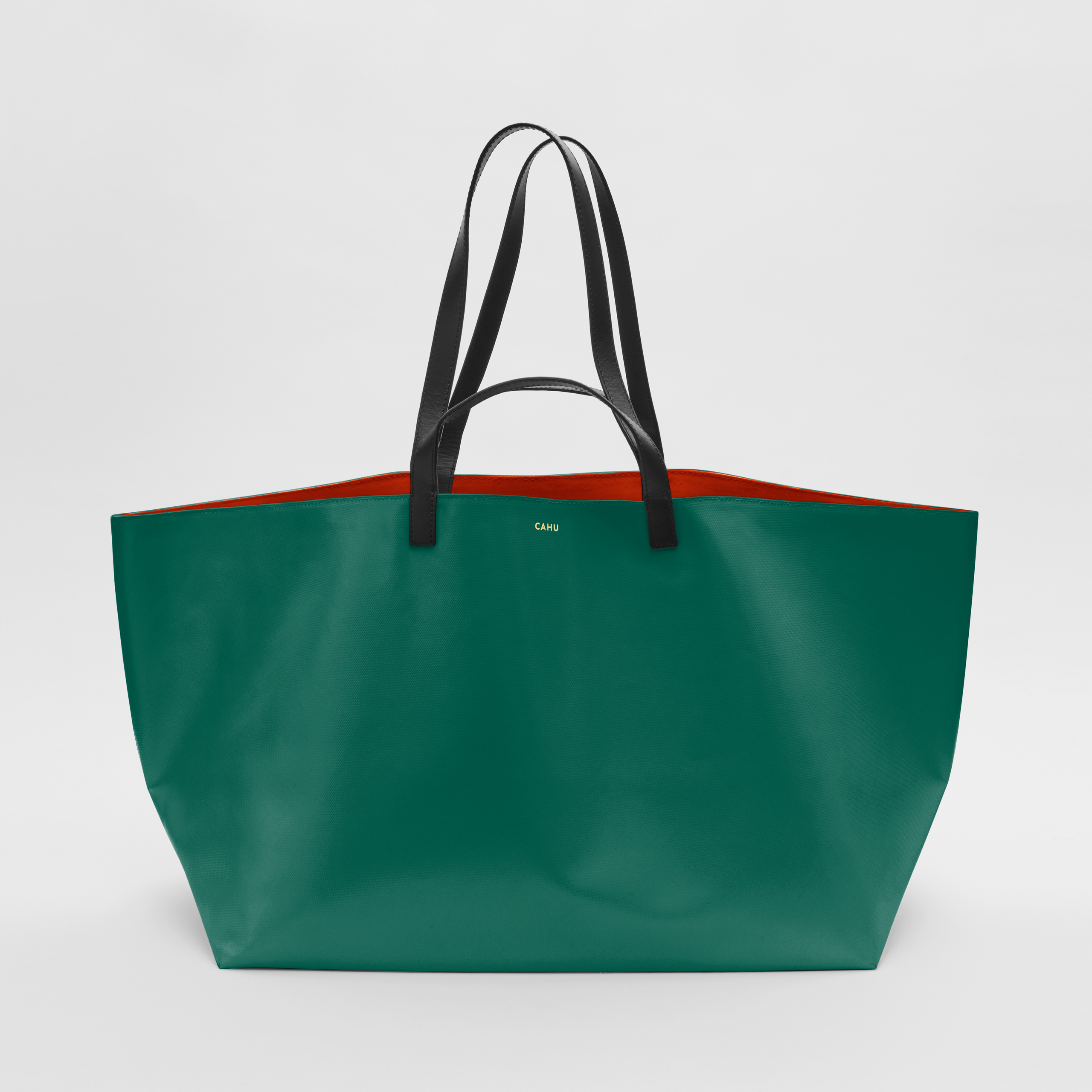 THE PRATIQUE DARK GREEN WITH ORANGE LINING