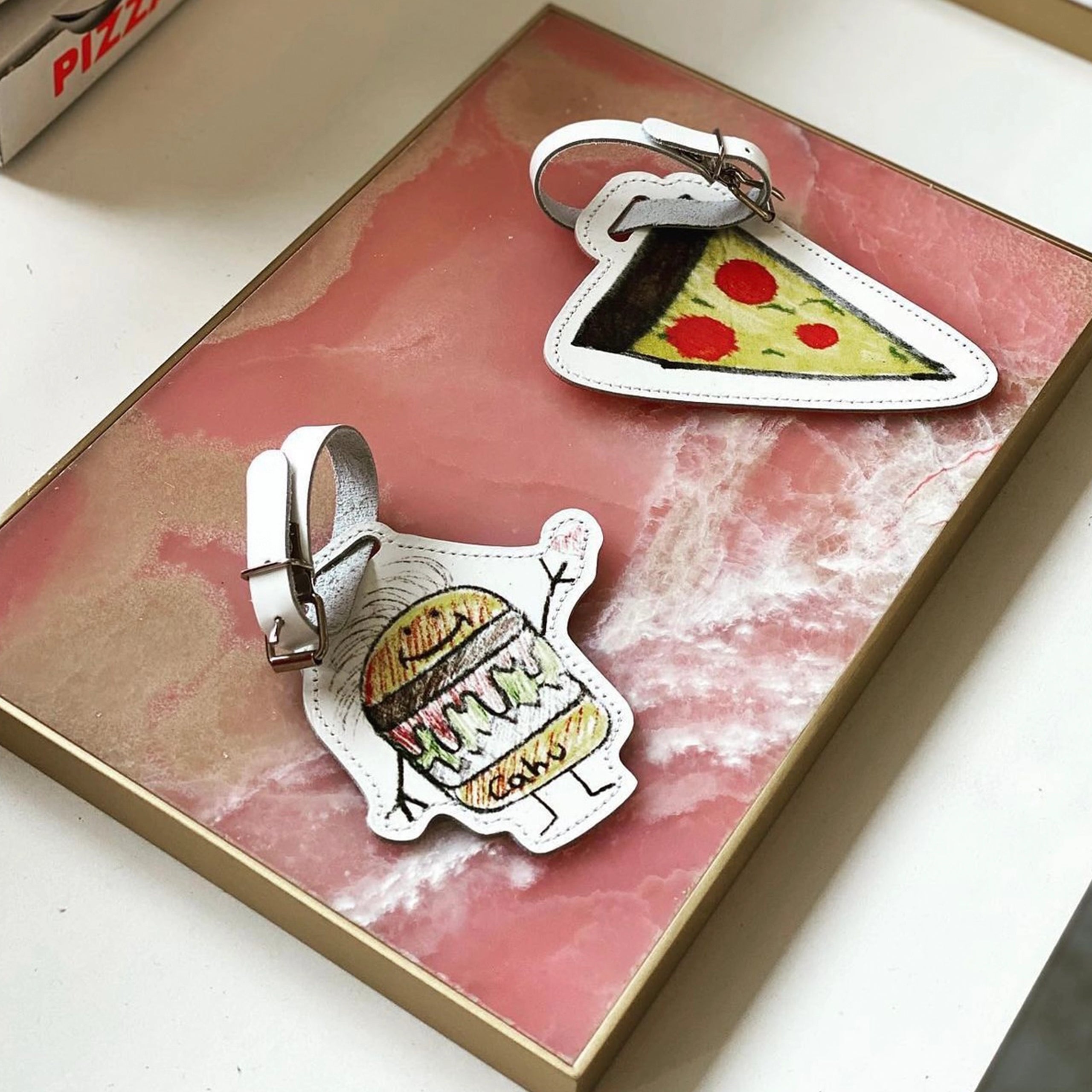 Pizza Luggage Tags